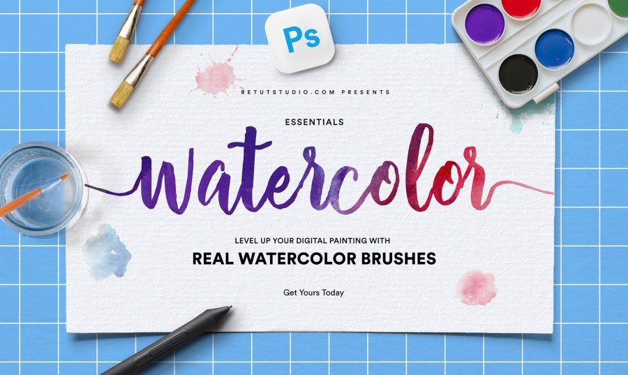 Essentials Watercolor Brush Pack